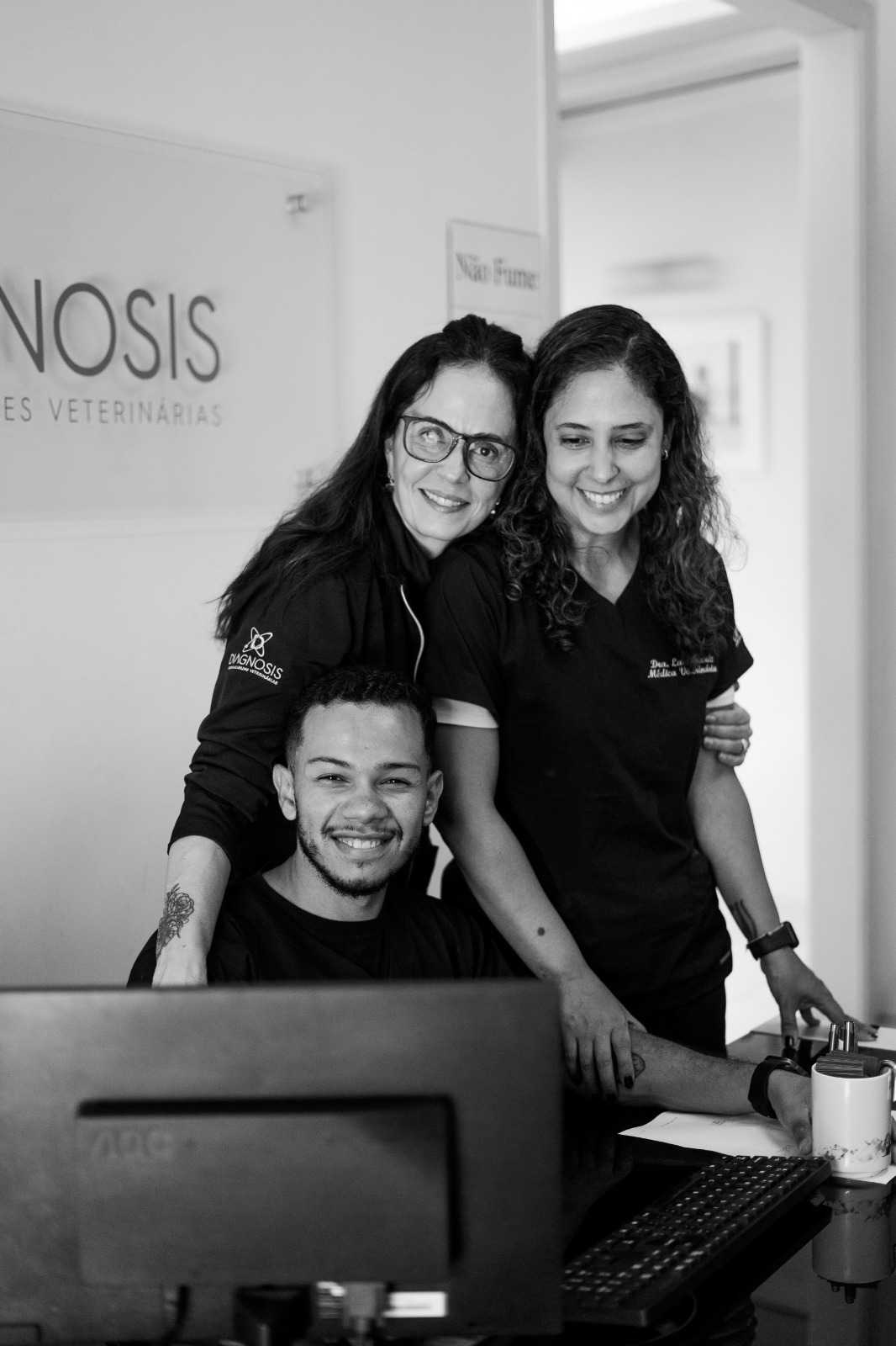 Profissional da equipe veterinária